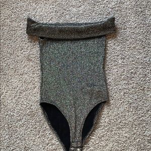 Shimmery Off the shoulder bodysuit